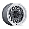 Graz - 17in, Flow Formed Aluminum, Gloss Gunmetal W/ Machined Lip, 17X8.5, 6X5.5, 0mm, 194933420599, SAEJ2530, 194933420599