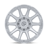 Circuit Dually - 24in, Cast Aluminum, Gloss Silver W/ Machined Face, 24X8.25, 8X200, 105mm, 194933445653, SAE J2530 JWL VIA, 194933445653