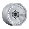 Basin - 17in, Flow Formed Aluminum, Gloss Silver W/ Machined Face, 17X8.5, 5X5.0, 0mm, 194933439768, SAEJ2530, 194933439768