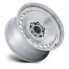 Basin - 17in, Flow Formed Aluminum, Gloss Silver W/ Machined Face, 17X8.5, 5X5.0, 0mm, 194933439768, SAEJ2530, 194933439768