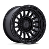 Rival - 17in, Cast Aluminum, Matte Black W/ Gloss Blk-Lp, 17X8.5, 6X5.5, 25mm, 194933377350, SAE J2530 JWL VIA, 194933377350