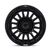 Rival - 17in, Cast Aluminum, Matte Black W/ Gloss Blk-Lp, 17X9, 6X5.5, 1mm, 194933377305, SAE J2530 JWL VIA, 194933377305
