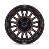 Rival - 17in, Cast Aluminum, Burnt Bronze W/ Matte Blk-Lp, 17X8.5, 6X5.5, 10mm, 194933377237, SAE J2530 JWL VIA, 194933377237