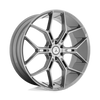 Monarch Truck - 22in, Cast Aluminum, Titanium Brushed, 22X9.5, 6X135, 38mm, 194933103423, SAEJ2530, 194933103423