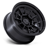 Mondo - 18in, Cast Aluminum, Matte Black W/ Gloss Black Lip, 18X9, 6X5.5, 12mm, 194933366750, SAE J2530 JWL VIA, 194933366750