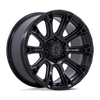 Diamondback - 18in, Cast Aluminum, Matte Black, 18X9, 6X4.5, 12mm, 194933371839, SAE J2530 JWL VIA, 194933371839