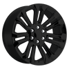 PR205 - 22in, Cast Aluminum, Gloss Black, 22X9, 6X5.5, 24mm, 757558761357, 757558761357