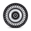 Tiara - 22in, Cast Aluminum, Satin Black Bright Mach Face, 22X9, 5X112/120, 35mm, 194933292691, SAE J2530 JWL VIA, 194933292691
