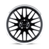 P4C - 20in, Cast Aluminum, Gloss Black W/ Mach Cut Lip, 20X8.5, 5X112, 40mm, 195338162411, 195338162411