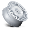 Tiara - 20in, Cast Aluminum, Gloss Silver Bright Mach Face, 20X9, 5X112/4.5, 35mm, 194933292417, SAE J2530 JWL VIA, 194933292417