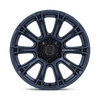Diamondback - 17in, Cast Aluminum, Metallic Blue, 17X8.5, 6X5.5, 25mm, 194933372294, SAE J2530 JWL VIA, 194933372294
