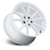 Zentoku - 17in, Flow Formed Aluminum, Gloss White, 17X8.5, 5X4.5, 45mm, 194933396788, SAE J2530 JWL VIA, 194933396788