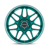 Tsubaki - 18in, Flow Formed Aluminum, Hokkaido Green W/ Machined Lip, 18X8.5, 5X112, 42mm, 194933333974, SAE J2530 JWL VIA, 194933333974