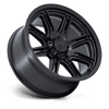 Snare - 17in, Cast Aluminum, Matte Black, 17X8, 5X4.5, 0mm, 194933405374, SAEJ2530, 194933405374
