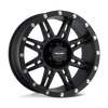 Stryker - 17in, Cast Aluminum, Flat Black, 17X9, 5X5.0, -6mm, 844658022782, 844658022782