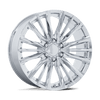 PR223 - 24in, Cast Aluminum, Chrome, 24X10, 6X5.5, 28mm, 194933337316, SAE J2530 JWL VIA, 194933337316