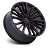 PR223 - 22in, Cast Aluminum, Gloss Black Milled Red, 22X9, 6X5.5, 28mm, 194933337385, SAE J2530 JWL VIA, 194933337385