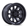 Beacon - 17in, Cast Aluminum, Matte Black, 17X8.5, 6X5.5, 0mm, 194933348220, SAE J2530 JWL VIA, 194933348220