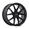 P1E - 17in, Cast Aluminum, Gloss Black, 17X8, 5X4.25, 40mm, 194933369669, SAE J2530 JWL VIA, 194933369669