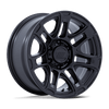 Roughneck - 17in, Cast Aluminum, Matte Black, 17X8, 6X5.5, 35mm, 194933384235, SAE J2530 JWL VIA, 194933384235