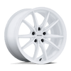 Zentoku - 18in, Flow Formed Aluminum, Gloss White, 18X8.5, 5X4.5, 45mm, 194933396757, SAE J2530 JWL VIA, 194933396757