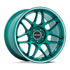 Tsubaki - 18in, Flow Formed Aluminum, Hokkaido Green W/ Machined Lip, 18X9.5, 5X120, 25mm, 194933333936, SAE J2530 JWL VIA, 194933333936