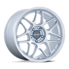 Tsubaki - 18in, Flow Formed Aluminum, Hyper Silver W/ Machined Lip, 18X9.5, 5X4.5, 25mm, 194933333516, SAE J2530 JWL VIA, 194933333516