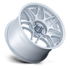 Tsubaki - 18in, Flow Formed Aluminum, Hyper Silver W/ Machined Lip, 18X9.5, 5X120, 25mm, 194933333493, SAE J2530 JWL VIA, 194933333493