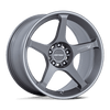 Battle V - 17in, Flow Formed Aluminum, Gunzilla W Machined Lip Stripe, 17X8.5, 5X100, 30mm, 194933333356, SAE J2530 JWL VIA, 194933333356