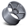 Battle V - 17in, Flow Formed Aluminum, Gunzilla W Machined Lip Stripe, 17X8.5, 5X100, 30mm, 194933333356, SAE J2530 JWL VIA, 194933333356