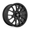 MS7 - 17in, Cast Aluminum, Matte Black, 17X8, 5X4.5, 45mm, 843962049829, SAE J2530, 843962049829