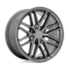 CM8 - 17in, Cast Aluminum, Gloss Gunmetal, 17X8, 4X100/4.5, 38mm, 194933169757, 194933169757