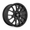 MS7 - 17in, Cast Aluminum, Matte Black, 17X8, 5X100, 45mm, 843962049836, SAE J2530, 843962049836