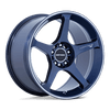 Battle V - 18in, Flow Formed Aluminum, Obsidian Blue Mach Lip Stripe, 18X9.5, 5X120, 0mm, 194933376544, SAE J2530 JWL VIA, 194933376544