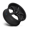 MR131 - 17in, Flow Formed Aluminum, Satin Black, 17X8, 5X4.5, 40mm, 885463104966, SAEJ2530 JWL VIA, 885463104966