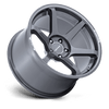 Battle VI - 18in, Flow Formed Aluminum, Gloss Gunzilla W/ Machined Lip, 18X10.5, 5X120, 25mm, 194933401352, SAE J2530 JWL VIA, 194933401352