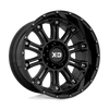 Hoss II - 20in, Cast Aluminum, Gloss Black, 20X9, 6X5.5, -12mm, 885463197432, SAEJ2530 JWL-T VIA, 885463197432