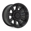 Gauntlet - 17in, Cast Aluminum, Satin Black, 17X9, 5X5.0/5.5, 0mm, 194933026074, SAEJ2530 JWL-T VIA, 194933026074