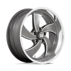 Desperado - 20in, Cast Aluminum, Anthracite Milled Diam-Cut Lip, 20X8, 5X5.0, 1mm, 194933213429, SAEJ2530, 194933213429