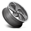 Desperado - 20in, Cast Aluminum, Anthracite Milled Diam-Cut Lip, 20X8, 5X5.0, 1mm, 194933213429, SAEJ2530, 194933213429