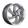Desperado - 22in, Cast Aluminum, Anthracite Milled Diam-Cut Lip, 22X10, 6X5.5, 25mm, 194933308750, SAEJ2530, 194933308750