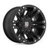 Monster II - 17in, Cast Aluminum, Matte Black, 17X9, 5X5.0, -12mm, 885463088006, SAE J2530 JWL-T VIA, 885463088006