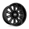 Hoss II - 18in, Cast Aluminum, Gloss Black, 18X9, 6X5.5, 0mm, 885463197111, SAEJ2530 JWL-T VIA, 885463197111