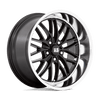 Santa Cruz - 20in, Cast Aluminum, Gloss Black W/ Diamond Cut Lip, 20X10, 5X4.75, 6mm, 194933183760, 194933183760