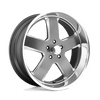 Hustler - 22in, Cast Aluminum, Matte Gun Metal, 22X11, 5X5.0, 18mm, 885463898131, 885463898131