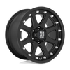 Addict - 17in, Cast Aluminum, Matte Black, 17X9, 6X5.5, 18mm, 843962051587, SAEJ2530, 843962051587