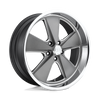Roadster - 18in, Cast Aluminum, Matte Gun Metal Machined, 18X8, 5X4.75, 1mm, 885463898209, 885463898209