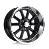 Rambler - 18in, Cast Aluminum, Gloss Black, 18X9.5, 5X4.75, 1mm, 885463898391, SAE J2530 JWL VIA, 885463898391