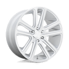 Flex - 24in, Cast Aluminum, Gloss Silver Brushed Face, 24X10, 6X5.5, 30mm, 194933071937, 194933071937