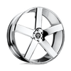 Baller - 26in, Cast Aluminum, Chrome Plated, 26X9, 5X5.0, 15mm, 885463893556, 885463893556